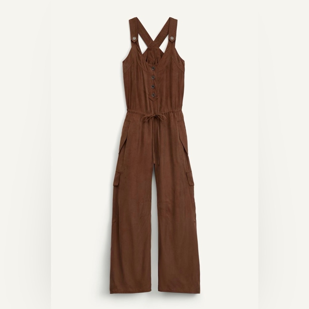 Zara Srpls brown jumpsuit - size medium